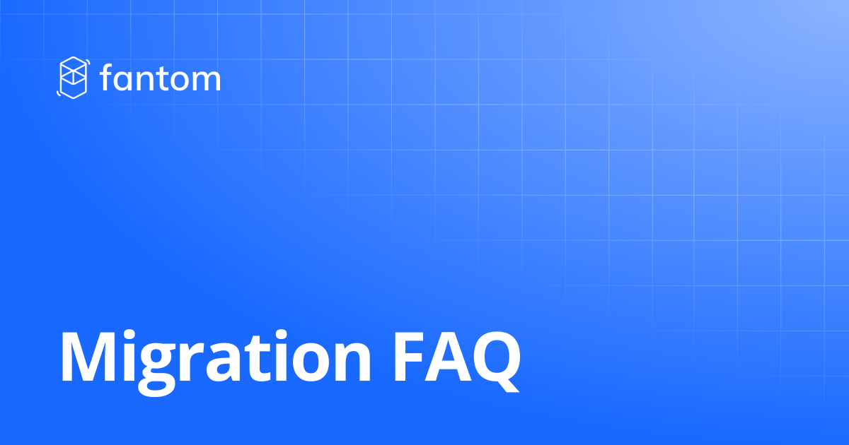 Migration FAQ | Fantom Opera
